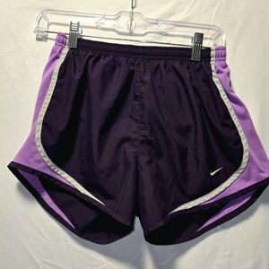 Nike Women's Dark Purple and Lavender Athletic Shorts